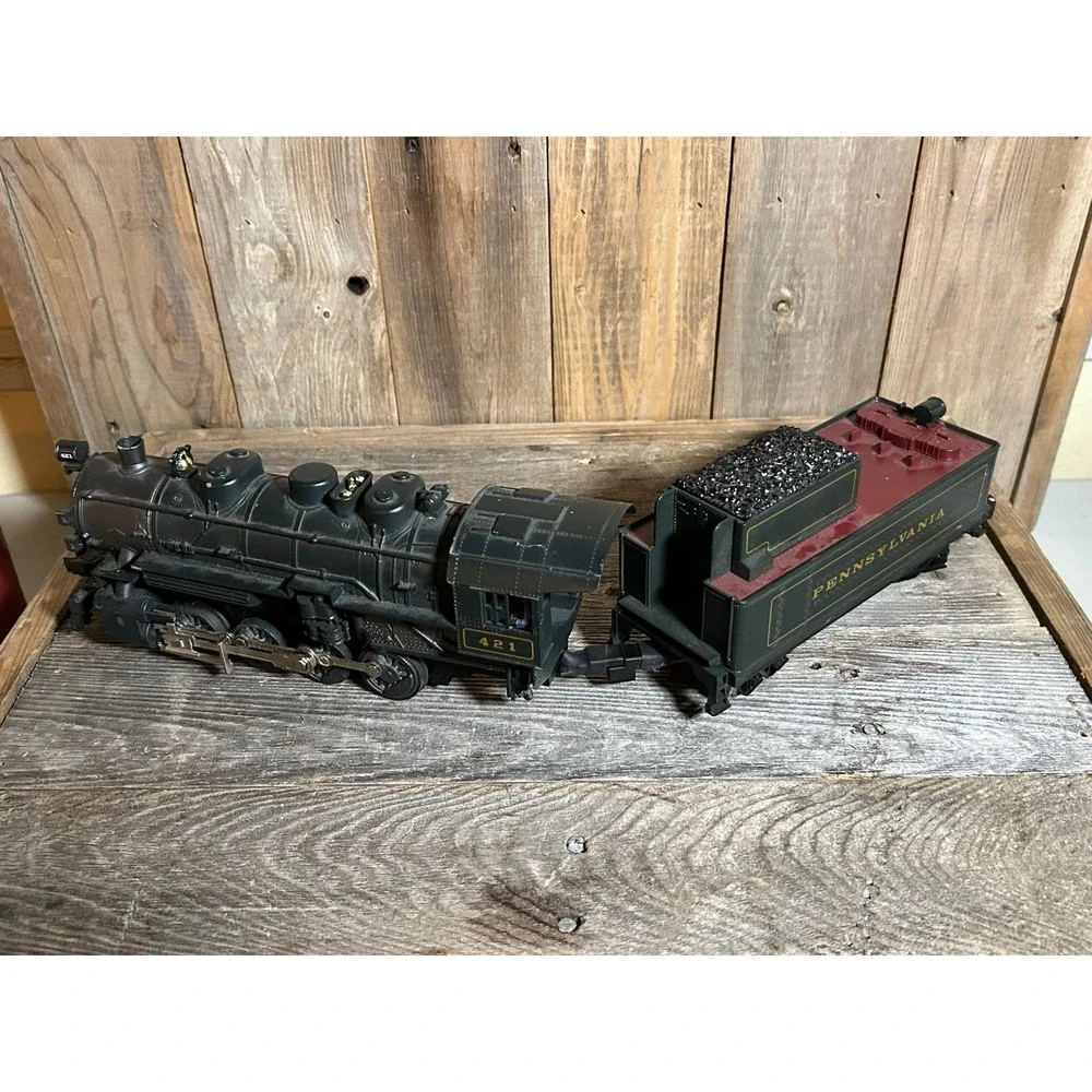 Lionel Pennsylvania 421 Steam Locomotive O Gauge Train Set with Remote 09814EL*